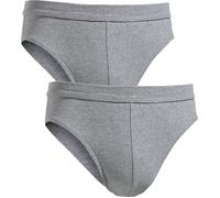 Erwin Müller Single-Jersey Herren-Slip im 2er-Pack 5 grau meliert