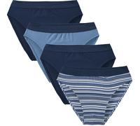Erwin Müller Single-Jersey Herren-Slip im 4er-Pack blau 7
