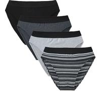 Erwin Müller Single-Jersey Herren-Slip im 4er-Pack 9 schwarz