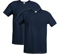 Erwin Müller Single-Jersey Herren-Unterhemd, 1/2-Arm im 2er-Pack 7 dunkelblau