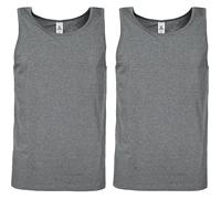 Erwin Müller Single-Jersey Herren-Unterhemd im 2er-Pack 5 grau meliert