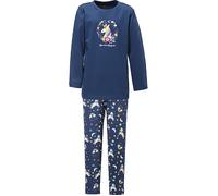 Erwin Müller Single-Jersey Kinder-Schlafanzug 110 / 116 navy
