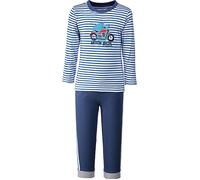 Erwin Müller Single-Jersey Kinder-Schlafanzug 146 / 152 blau