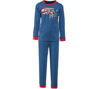 Erwin Müller Single-Jersey Kinder-Schlafanzug 146 / 152 marine/rot