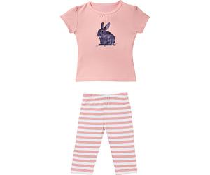 Erwin Müller Single-Jersey Kinder-Shorty 98 / 104 rosa/weiß/grau