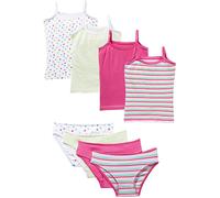 Erwin Müller Single-Jersey Mädchen-Unterwäsche-Set 8-teilig 98 / 104 pink/bunt