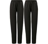Erwin Müller Sweat Damen-Freizeithose, lang im 2er-Pack 21 schwarz