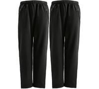 Erwin Müller Sweat Herren-Freizeithose im 2er-Pack schwarz 28