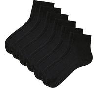 Erwin Müller Unisex-Kurzsocken 6 Paar 39 - 42 schwarz
