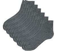 Erwin Müller Unisex-Kurzsocken 6 Paar 43 - 46 grau