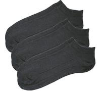 Erwin Müller Unisex-Sneaker-Socken 3 Paar 43 - 46 anthrazit