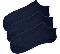 Erwin Müller Unisex-Sneaker-Socken 3 Paar 43 - 46 marine