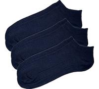 Erwin Müller Unisex-Sneaker-Socken 3 Paar marine Größe 43-46