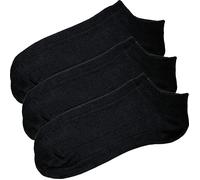 Erwin Müller Unisex-Sneaker-Socken 3 Paar 39 - 42 schwarz