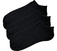 Erwin Müller Unisex-Sneaker-Socken 3 Paar schwarz 39 - 42