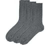 Erwin Müller Unisex-Socken 3 Paar 43 - 46 grau