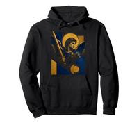 Erzengel Michael Geometrischer Heiliger Krieger Engel Ikone Kunst Pullover Hoodie