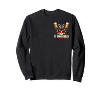 Es Eskaliert Eh - Lustiges Bier Waschbär Fußball Party Sweatshirt