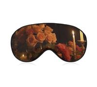 Es gibt Rosen auf dem Tisch, Augenmaske, Seitenschlafmaske, leichte Augenbinde, Schlafmaske, Nasenpolster und Gummiband für Kinder, Frauen und Männer