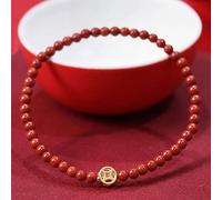 ESBANT Roter Achat Kristall Feng Shui Armband for Frauen Kleines Chakra Stein Perlenarmband Rotes Glücksarmband Amulett Reichtum Glück Reiki Kristall Quarz Armband Meditationsschmuck