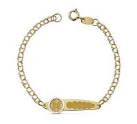 Esclava oro 18k húngara reloj 13.5cm. bebé hora nacimiento [AA7295GR]