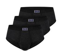 ESGE - Feinripp Jeans 420 - Slip mit Eingriff - 3er Pack (8 Schwarz)