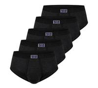 ESGE - Feinripp Jeans 420 - Slip mit Eingriff - 5er Spar-Pack (8 Schwarz)