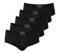 ESGE - Feinripp Jeans 420 - Slip mit Eingriff - 5er Spar-Pack (8 Schwarz)