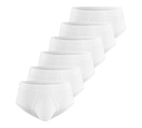 ESGE Herren Slips, 100% Baumwolle, Feinripp, Weiss, 6 Stück (M / (5))