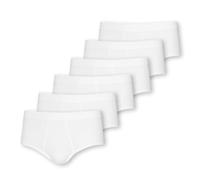 ESGE Herren Slips, 100% Baumwolle, Feinripp, weiss, 6 Stück (XL / (7))