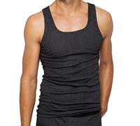 ESGE Herren Unterhemden 5 Stück Feinripp Ringel (XL / 7, Schwarz)