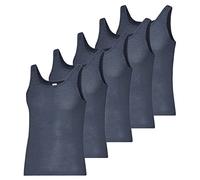 ESGE Herren Unterhemd, Feinripp Ringel, 5er Pack (DE/NL/SE/PL, Alphanumerisch, XL, Regular, Regular, 5 x Marine)