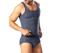 ESGE - Die Wäsche-Macher Achselhemd (5 Stück), Feinripp Ringel im 5er Pack, Marine SIZE,M / (5)|L / (6)|XL / (7)|XXL / (8)|3XL / (9)