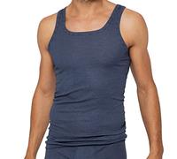 ESGE Herren Unterhemden 5 Stück Feinripp Ringel (XL / 7, Marine)