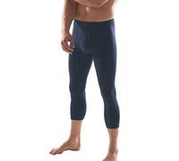 ESGE - Jeans - Herren Unterhose 3/4 lang Feinripp mit Eingriff und weichem Komfortbund Größe 5 bis 9 - Dunkelblau und Schwarz (5, Marine)