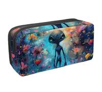 Eslifey Federmäppchen, buntes Gamer-Controller-Spritzmuster, großes Fassungsvermögen, Federmäppchen, Schreibwaren, Stiftebeutel, Mehrfarbig 4, 2.3x8.2x3.9in/6x21x10cm, Kosmetikkoffer