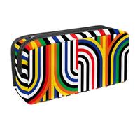 Eslifey Federmäppchen, niedlich, lustig, Katze, Einhorn, Herz, Brille, Kronenmuster, großes Fassungsvermögen, Federmäppchen, Schreibwaren, Stiftebeutel, Mehrfarbig 5, 2.3x8.2x3.9in/6x21x10cm,