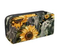 Eslifey Federmäppchen, Sonnenblumenfeld-Gitarre, großes Fassungsvermögen, Federmäppchen, Schreibwaren, Stiftetasche, Mehrfarbig 8, 2.3x8.2x3.9in/6x21x10cm, Kosmetikkoffer