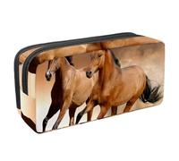 Eslifey Federmäppchen, Sonnenblumenfeld unter Sonnenuntergang, großes Fassungsvermögen, Federmäppchen, Schreibwaren, Stiftetasche, Mehrfarbig 5, 2.3x8.2x3.9in/6x21x10cm, Kosmetikkoffer