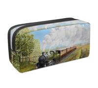 Eslifey Federmäppchen, Sonnenblumenfeld unter Sonnenuntergang, großes Fassungsvermögen, Federmäppchen, Schreibwaren, Stiftetasche, Mehrfarbig 9, 2.3x8.2x3.9in/6x21x10cm, Kosmetikkoffer