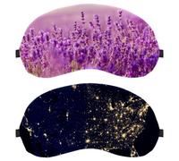 Eslifey Schlafmaske, USA-Weltraum, Satellitenkarte, Augenbinde, Schlafmaske, Augenschutz, für Männer und Frauen, Flugzeugreisen, 2 Stück