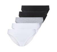 esmara® 5 Damen Slips (XL (48/50), schwarz/grau/weiß)