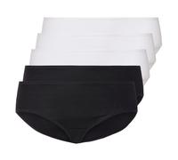esmara® 5 Paar Damen Slips (Schwarz/weiß, XL (48/50))