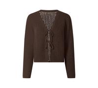 Esmara® Damen Ajour-Cardigan (Braun, S(36/38))