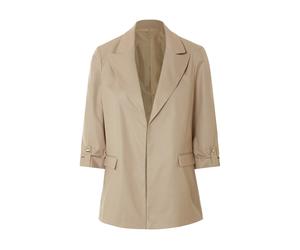 Esmara® Damen Blazer, mit Eingrifftaschen (Beige, 36)