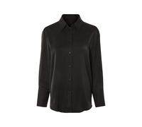 esmara® Damen Bluse Satin (Schwarz, 38) schwarz 38