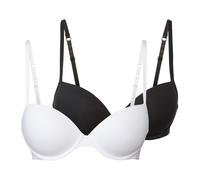 esmara® Damen Bügel BH, 2 Paar (Schwarz/weiß, 85C)