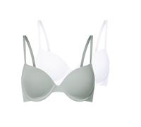 esmara® Damen Bügel BH 2er Set (mint/weiß, 85C) gruen 85C