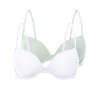 esmara® Damen Bügel BH gepaddet, 2er (mint/weiß, 85C) gruen 85C