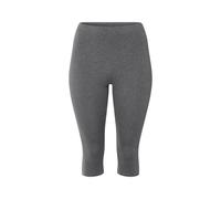 esmara® Damen Capri-Leggings, Bio-Baumwolle (Grau, 3Xl(56/58)) grau 3XL(56/58)